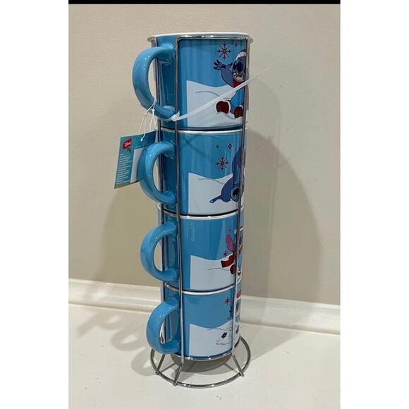 Disney Stitch‎ Stackable Christmas Mugs - Picture 4 of 6